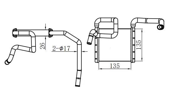 ΨΥΓΕΙΟ ΚΑΛΟΡΙΦΕΡ FORD RANGER '06-'08/ MAZDA BT50 '06-'08 UN