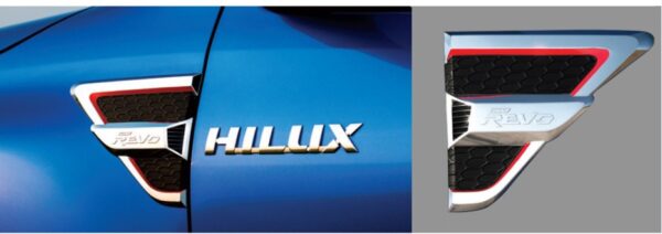 WI30247-A ΔΙΑΚΟΣΜΗΤΙΚΟ ΠΛΑΙΝΟ ΦΤΕΡΟΥ TOYOTA HILUX REVO '15- (ΣΕΤ)